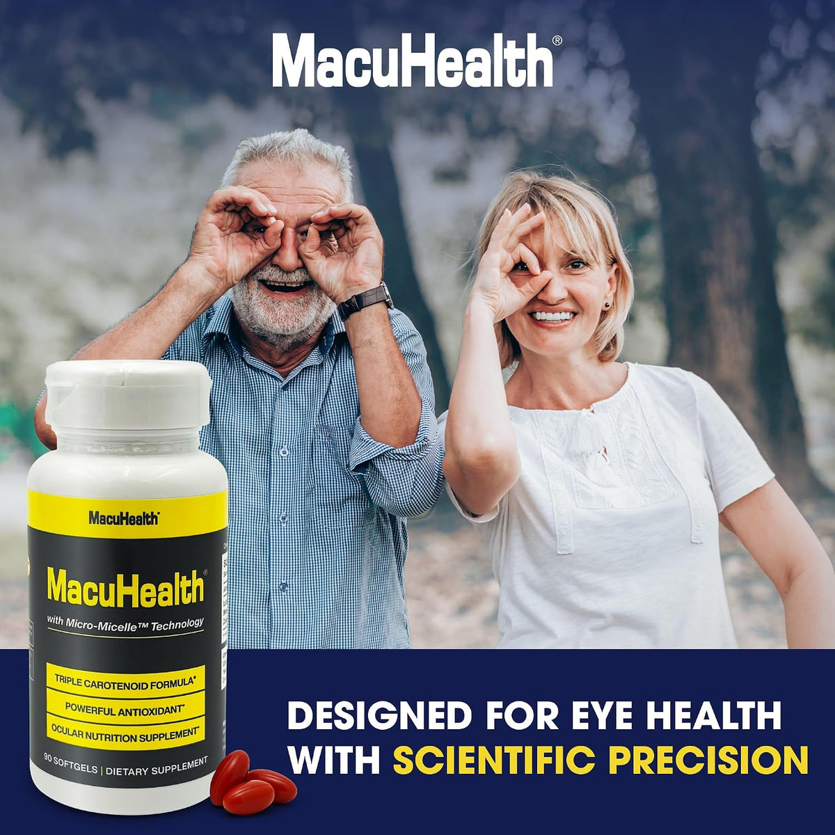 MacuHealth Triple Carotenoid Formula Eye Vitamins, 90 Softgels