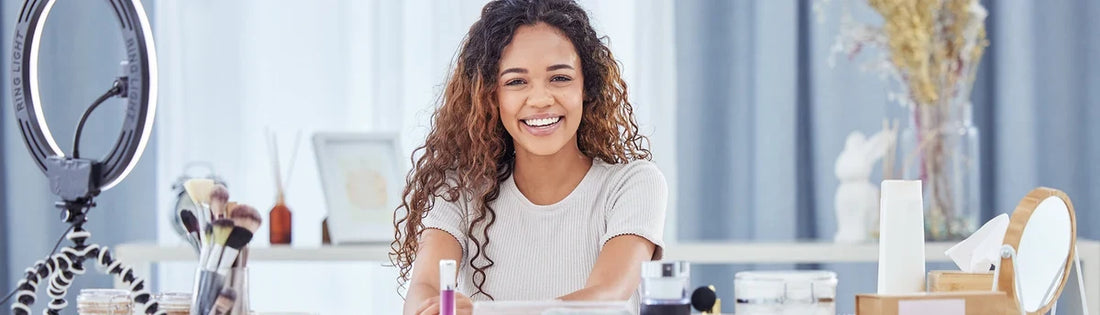 Woman smiling with healthy bright teeth for at-home teeth whitening