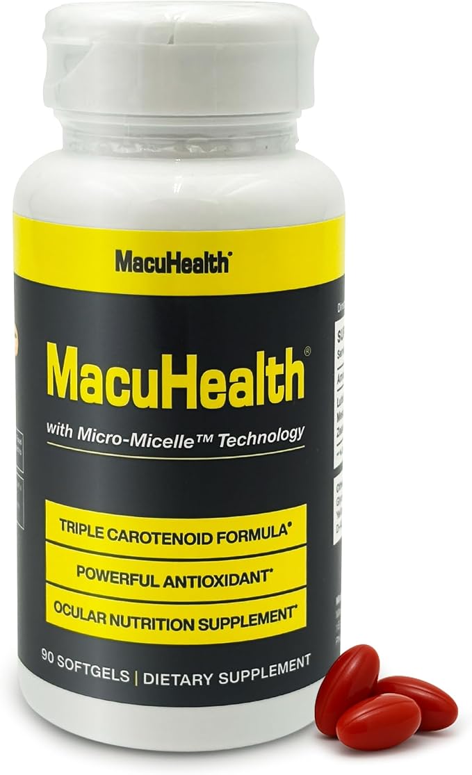 MacuHealth Triple Carotenoid Formula Eye Vitamins, 90 Softgels