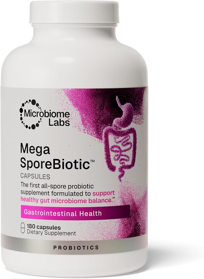 Microbiome Labs MegaSporeBiotic Spore Probiotic, 180 Capsules