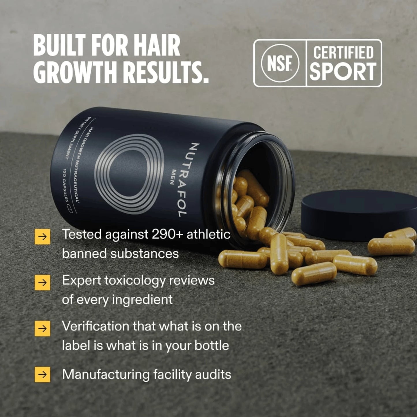 Nutrafol Men Hair Growth Supplements, Ages 18-49