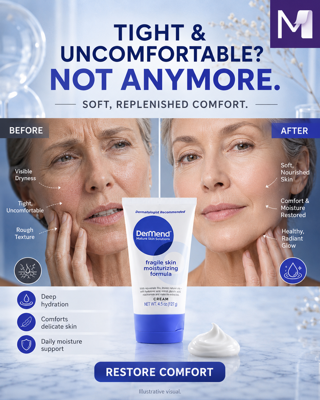 DerMend Fragile Skin Moisturizing Formula Cream