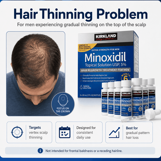 Kirkland Minoxidil Hair Regrowth Treatment
