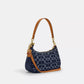 Coach Teri Shoulder Bag CAF82 in Blue Signature Denim with Vachetta Leather