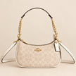 Coach Teri Shoulder Bag CV933 in Gold/Sand/Chalk Signature Canvas