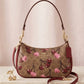 Coach Teri Shoulder Bag CY694 with Cherry Print in Signature Coated Canvas
