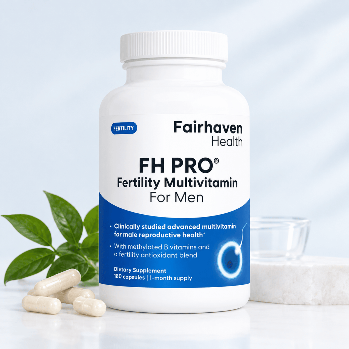 FH PRO for Men Fertility Multivitamin | 180 Capsules
