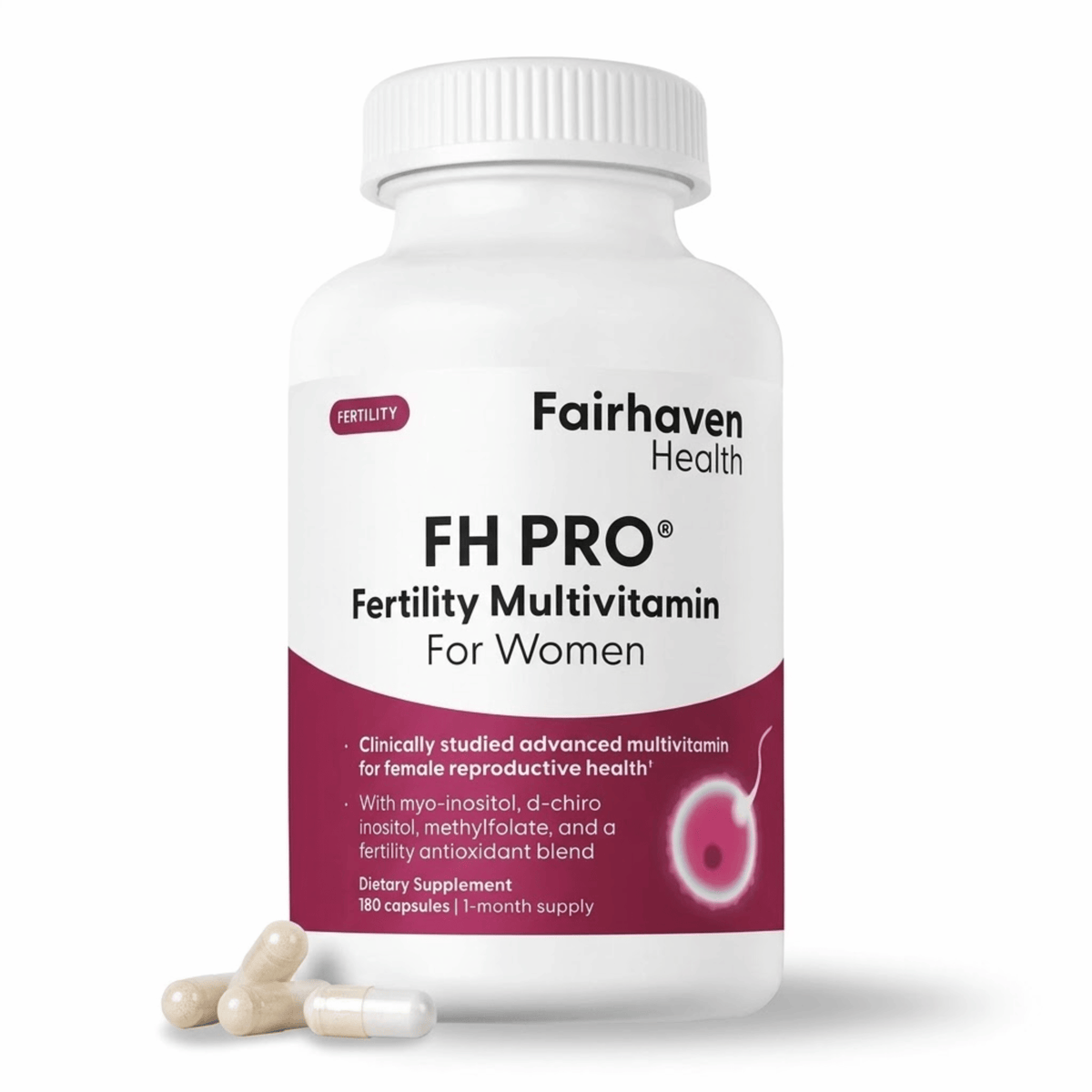 FH PRO for Women Fertility Multivitamin | 180 Capsules