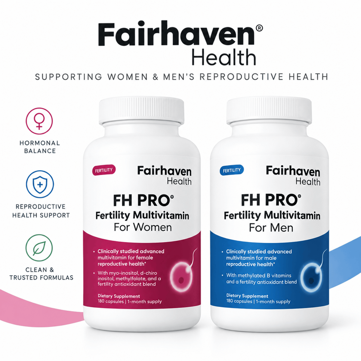 FH Pro Reproductive Health Multivitamin Combo Pack | Men & Women