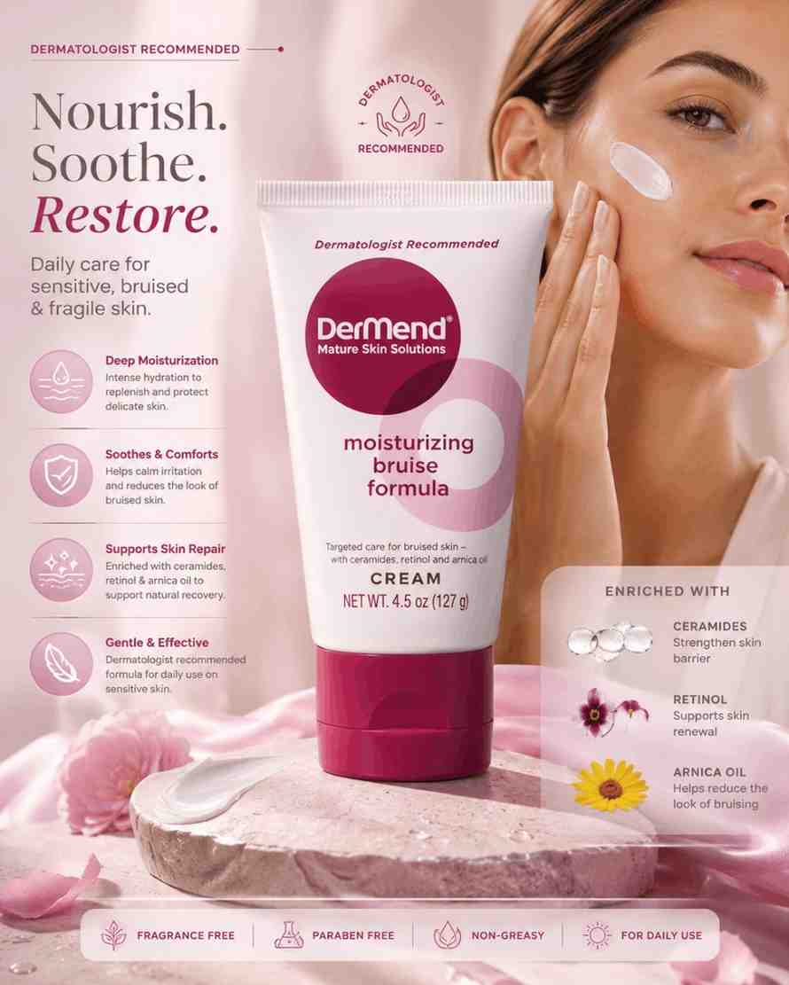 DerMend Moisturizing Bruise Cream (Dermatologist Recommended)