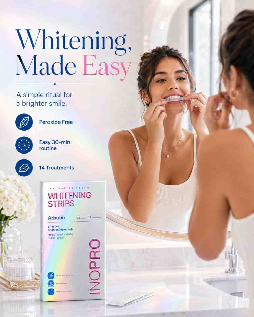 InoPro Teeth Whitening Strips (DENTIST RECOMMENDED)