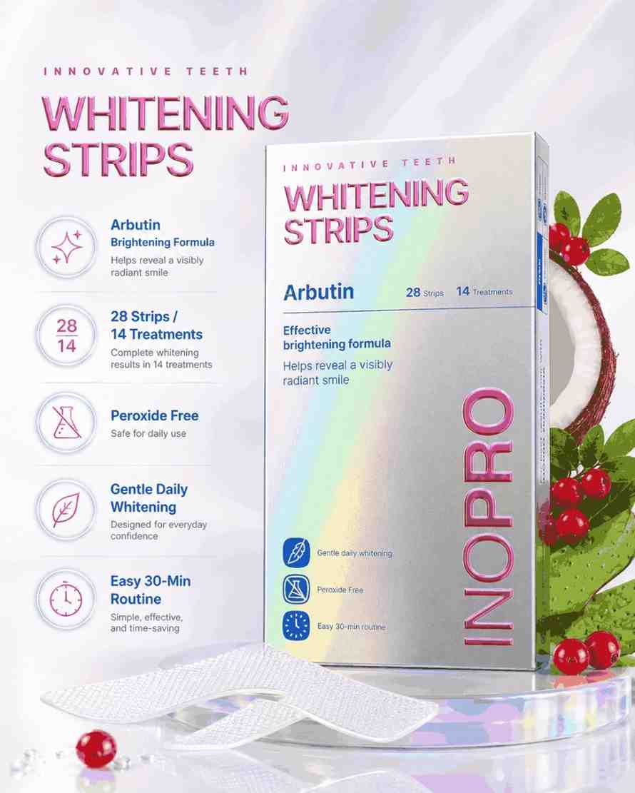 InoPro Teeth Whitening Strips (DENTIST RECOMMENDED)