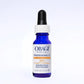 A cobalt blue glass dropper bottle of Obagi Medical Professional-C 20% Vitamin C Antioxidant Serum, featuring a white label and a black rubber dropper cap, set against a clean white background.