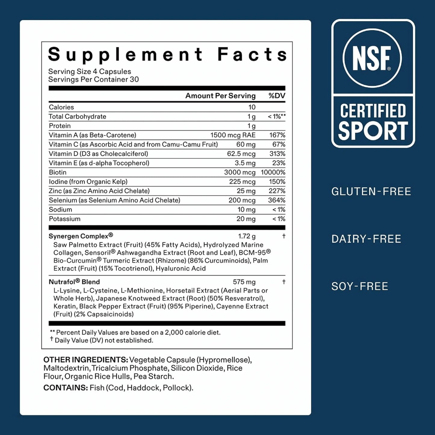 Nutrafol Men Hair Growth Supplements, Ages 18-49