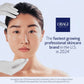 Advertisement for OBAGI Medical featuring a person with skincare treatment and brand logo.