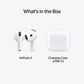 AirPods 4 with charging case on a white background