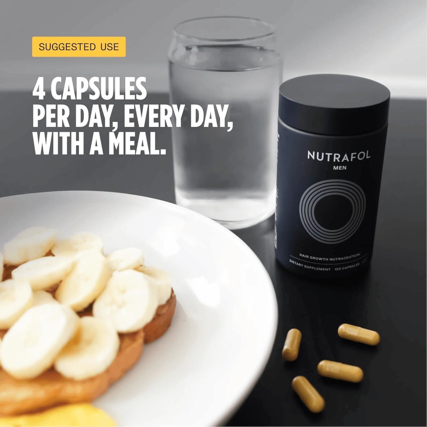 Nutrafol Men Hair Growth Supplements, Ages 18-49
