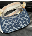 Coach Teri Mini Crossbody Bag in Signature Denim, Blue, CY735