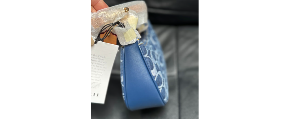 Coach Teri Mini Crossbody Bag in Signature Denim, Blue, CY735