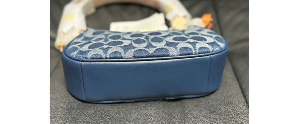Coach Teri Mini Crossbody Bag in Signature Denim, Blue, CY735