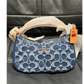 Coach Teri Mini Crossbody Bag in Signature Denim, Blue, CY735