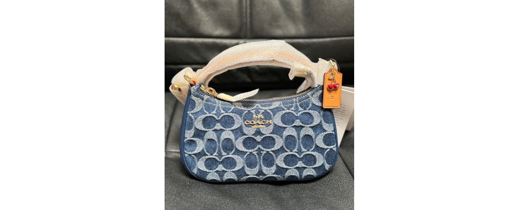 Coach Teri Mini Crossbody Bag in Signature Denim, Blue, CY735
