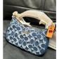 Coach Teri Mini Crossbody Bag in Signature Denim, Blue, CY735