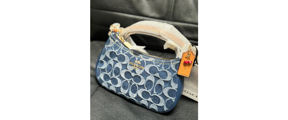 Coach Teri Mini Crossbody Bag in Signature Denim, Blue, CY735