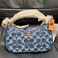 Coach Teri Mini Crossbody Bag in Signature Denim, Blue, CY735