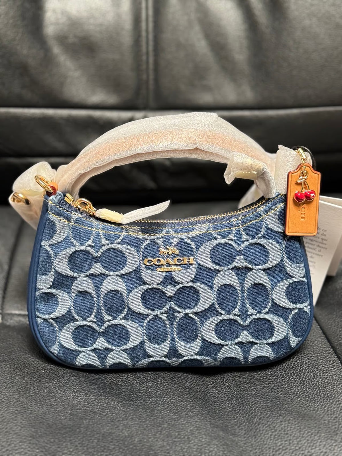 Coach Teri Mini Crossbody Bag in Signature Denim, Blue, CY735