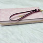 Coach Long Zip Around Wallet in Powder Pink Signature Canvas, CW778