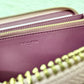 Coach Long Zip Around Wallet in Powder Pink Signature Canvas, CW778